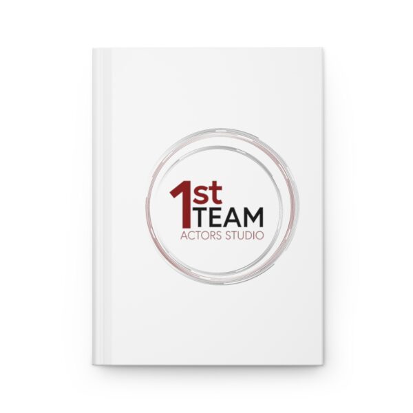 Front of 1st Team Actors Studio Hardcover Journal with Logo