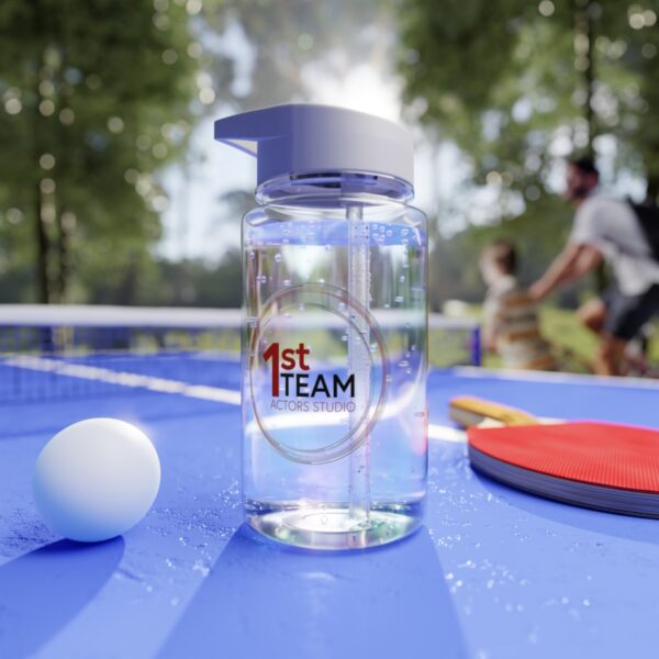 1st Team Actors Studio Water Bottle Filled with Water on Ping Pong Table